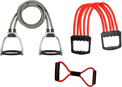 Fitfun RESISTANCE TUBE SET OF 3 Resistance Tube(Multicolor)