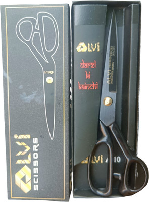 Alvi BLACK TITANIUM scissors 10 Inch for cutting used Scissors(Set of 1, Black)