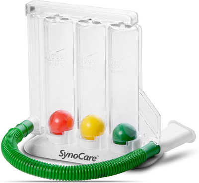 SynoCare 3 Ball Spirometer Lung Exerciser Respiratory Breathing Device Washable Spirometer Respiratory Exerciser(Pack of 1)