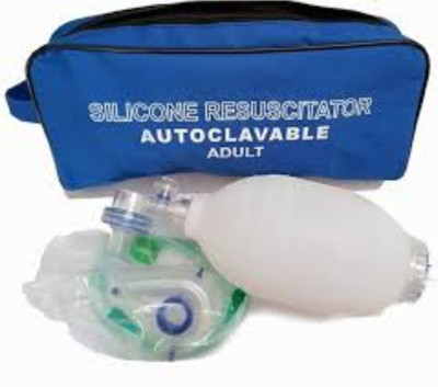 NSC Resuscitator Adult - Silicon Ambu bag Rebreathing Bag Respiratory Exerciser(Pack of 1)