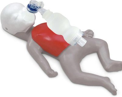 Bos Medicare Surgical Manual Resuscitator 600ml Silicone Infant/Neonatal Ambu Bag + Oxygen Tube CPR First Aid Kit Respiratory Exerciser(Pack of 1)