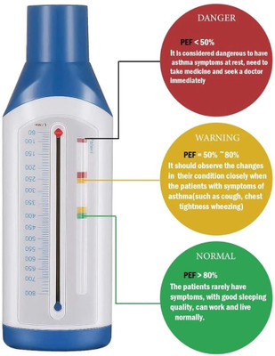 Dr Diaz peak flow meter Blue Color Stand Good Quality Portable Respiratory Exerciser(Pack of 1)