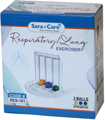 Sara+Care 3 Ball Spirometer Breathing & Lung Improvement Respiratory Exerciser(Pack of 1)
