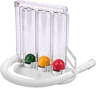 MOWELL Deep Breathing Lung Exerciser | 3 Ball Incentive Spirometer 3 ball Respiratory Exerciser(Pack of 1)