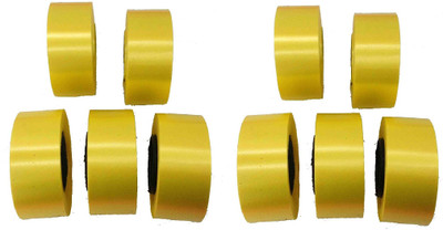 Kigssk Enterprises Pack of 10 Pcs Premium Yellow Party Balloon Plastic Curling Ribbon 10 Mtr Each Yellow PP (Polypropylene) Ribbon(Pack of 10)