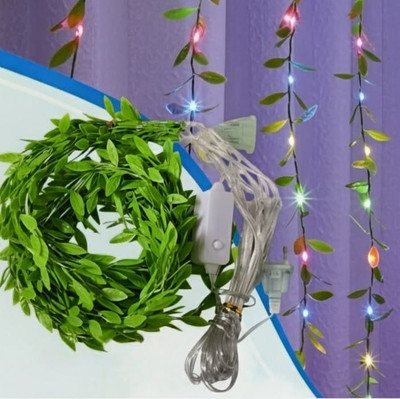 OJO 138 LEDs 3 m Multicolor Flickering, Steady Leaf Rice Lights(Pack of 1)