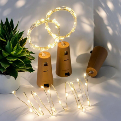 NISCO 20 LEDs 2.1 m Gold Steady Bulb Rice Lights(Pack of 1)