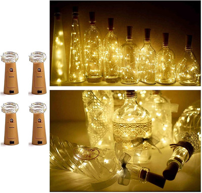 MAHI HOME DÉCOR 20 LEDs 78 m Multicolor Steady String Rice Lights(Pack of 4)