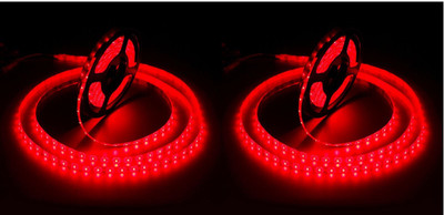 CANDLE 240 LEDs 4 m Red Steady Strip Rice Lights(Pack of 2)