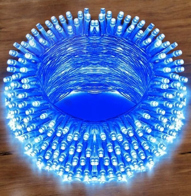 spark world 40 LEDs 11 m Blue Steady Bulb Rice Lights(Pack of 1)