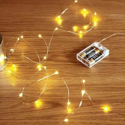 FIZZYTECH 50 LEDs 5 m White Flickering String Rice Lights(Pack of 1)