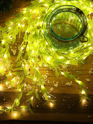 diyadecor 200 LEDs 3 m Yellow Flickering, Steady String Rice Lights(Pack of 1)