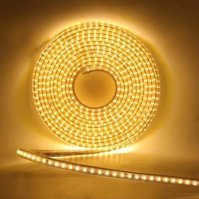 TRAVON 1200 LEDs 10 m Yellow Steady Strip Rice Lights(Pack of 1)