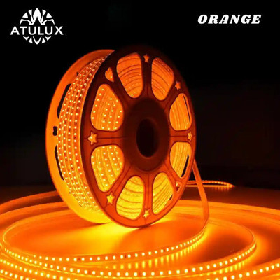 ATULUX 1950 LEDs 30 m Orange Steady Strip Rice Lights(Pack of 1)
