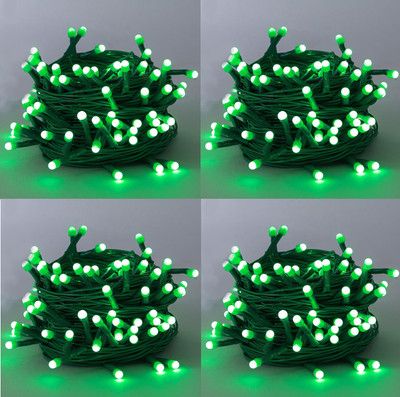 DOJI 36 LEDs 11 m Green Steady String Rice Lights(Pack of 4)