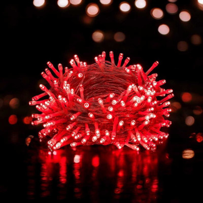 CANDLE 40 LEDs 11 m Red Steady String Rice Lights(Pack of 1)