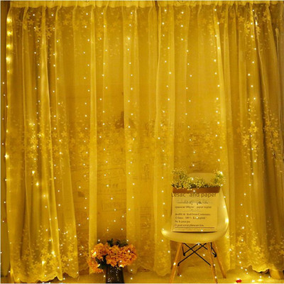 KAVYARA 300 LEDs 3 m Yellow Flickering String Rice Lights(Pack of 1)
