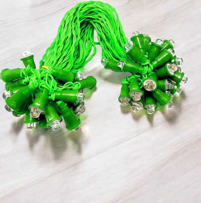 Shiv Shankar Sells 50 LEDs 10 m Green Steady Bulb Rice Lights(Pack of 1)