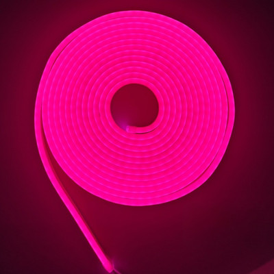 WBD 600 LEDs 5 m Pink Steady Strip Rice Lights(Pack of 1)