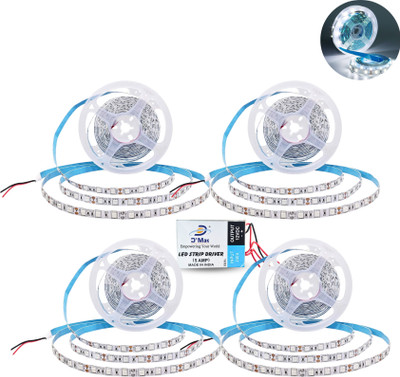 D'Mak 4 LEDs 5 m White Flickering Bulb Rice Lights(Pack of 4)