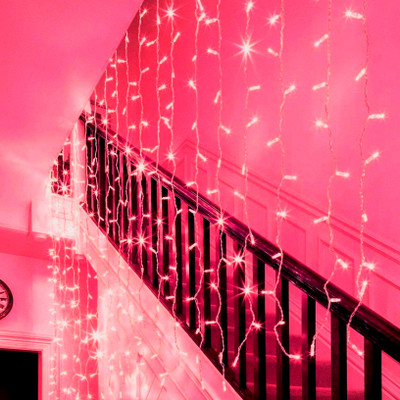 Telca 26 LEDs 11.69 m Pink Steady Bulb Rice Lights(Pack of 1)