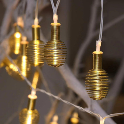 PRAKAASHYA 36 LEDs 8 m Yellow Steady String Rice Lights(Pack of 1)