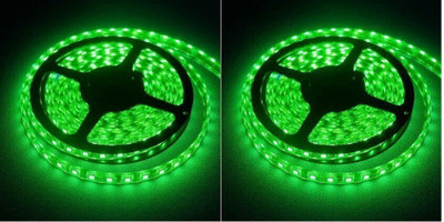 spark world 260 LEDs 4 m Green Steady Strip Rice Lights(Pack of 2)