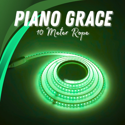 Piano 1200 LEDs 10 m Green Steady Strip Rice Lights(Pack of 1)