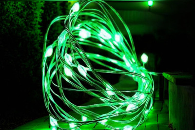 argonlight 16 LEDs 1.6 m Green Steady Diya Rice Lights(Pack of 1)