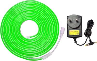 Qualstar 600 LEDs 5 m Green Steady Strip Rice Lights(Pack of 1)