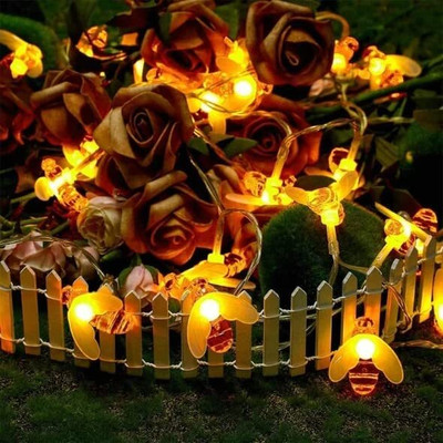 Khan Saar 30 LEDs 3 m Gold Steady Animal Rice Lights(Pack of 1)