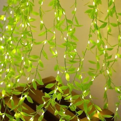 DECRETIVE 200 LEDs 3 m Yellow Flickering String Rice Lights(Pack of 2)