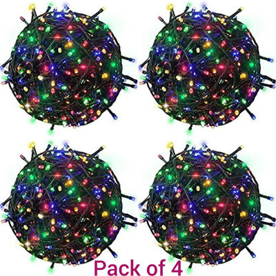 AP Source 40 LEDs 12 m Multicolor Color Changing Ball Rice Lights(Pack of 4)