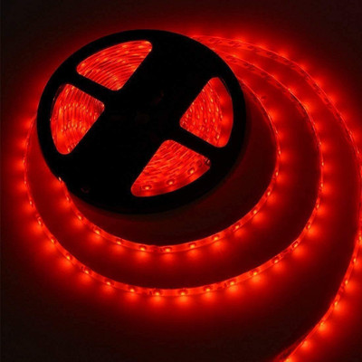 amiciVision 300 LEDs 5 m Red Steady Strip Rice Lights(Pack of 1)
