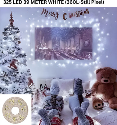 Kingdom 325 LEDs 39 m White Steady String Rice Lights(Pack of 1)
