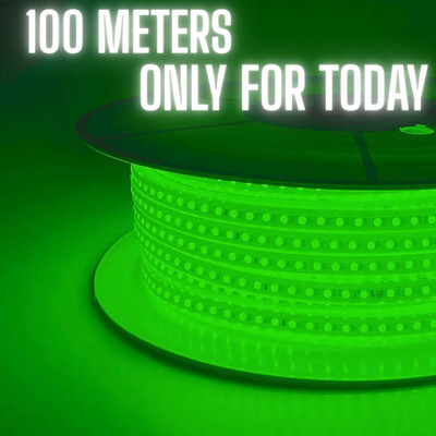 Peafowl Wholesale 1200 LEDs 10 m Green Steady Strip Rice Lights(Pack of 1)
