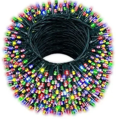 Zebrilla 40 LEDs 15 m Multicolor Steady, Flickering String Rice Lights(Pack of 1)