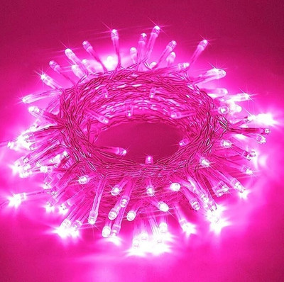 PodCart 40 LEDs 11 m Pink Steady Ball Rice Lights(Pack of 1)