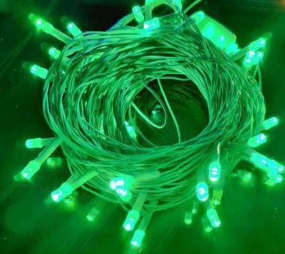 REIRSON 36 LEDs 10 m Green Steady Bulb Rice Lights(Pack of 1)