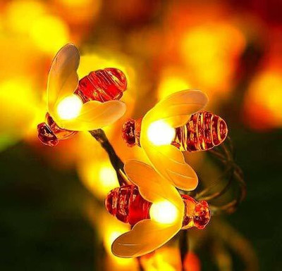 Triptivos 16 LEDs 0.23 m Yellow Steady String Rice Lights(Pack of 1)