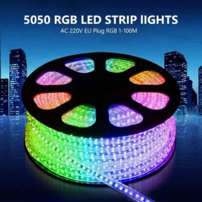 WIRE ME SAFE 600 LEDs 5 m Multicolor Steady Strip Rice Lights(Pack of 1)