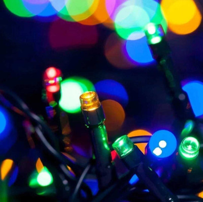 CANDLE 40 LEDs 11 m Multicolor Steady String Rice Lights(Pack of 1)