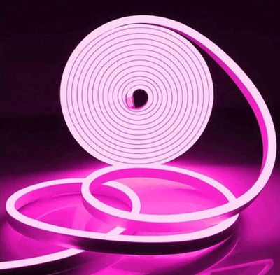LightFlow 600 LEDs 5 m Pink Steady Strip Rice Lights(Pack of 1)