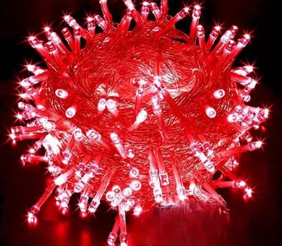 METBRIGHT 42 LEDs 12 m Red Steady Bulb Rice Lights(Pack of 1)