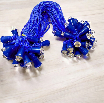 Shiv Shankar Sells 50 LEDs 10 m Blue Steady Bulb Rice Lights(Pack of 1)