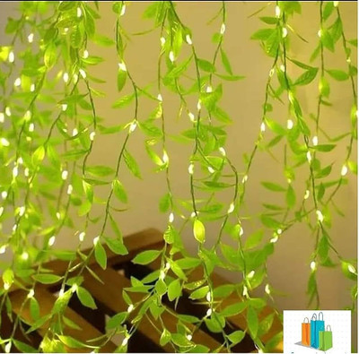 NISCO 150 LEDs 3.1 m Yellow Flickering Leaf Rice Lights(Pack of 1)