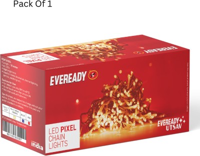 EVEREADY 46 LEDs 10 m Blue Steady Bulb Rice Lights(Pack of 1)