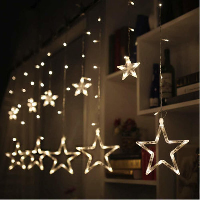 ZESTRUM 12 LEDs 2.49 m Gold Flickering Star Rice Lights(Pack of 2)