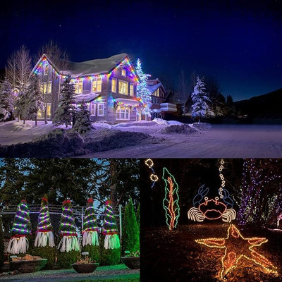 BENHEK 1800 LEDs 20 m Multicolor Steady, Flickering Strip Rice Lights(Pack of 1)