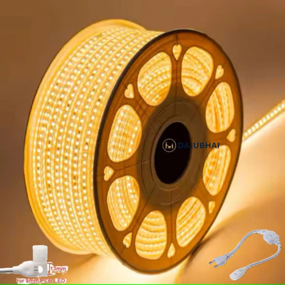 Kadio 1 LEDs 10 m Yellow Flickering String Rice Lights(Pack of 1)